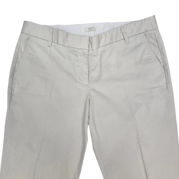 NWOT J. Crew Skimmer Stretch Pants Trousers in Cream Women 12 Style 37033 - Picture 4 of 12